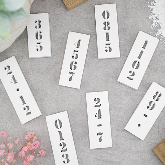 Letterino ·  LetterSET · Typ B · Vertikal · 0-9