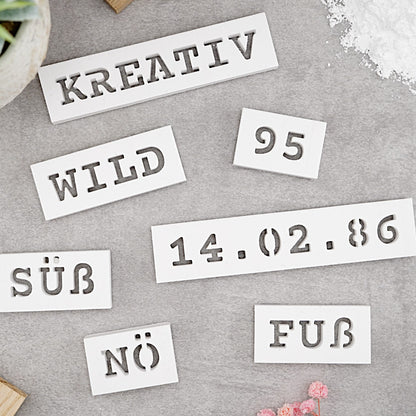 Letterino · Starter-Set · Complete · Typ D · Horizontal · A-Z + 0-9