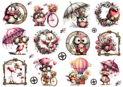 Rub On randlos •Steam Punk  2• A5 Bogen