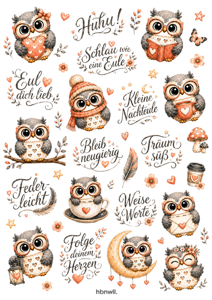 Rub On randlos •Eulige Mutmacher• A4 Bogen