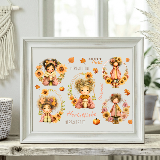 Rub On randlos •Herbst Liebe  • A5 Bogen
