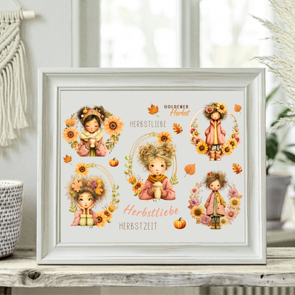 Rub On randlos •Herbst Liebe  • A5 Bogen