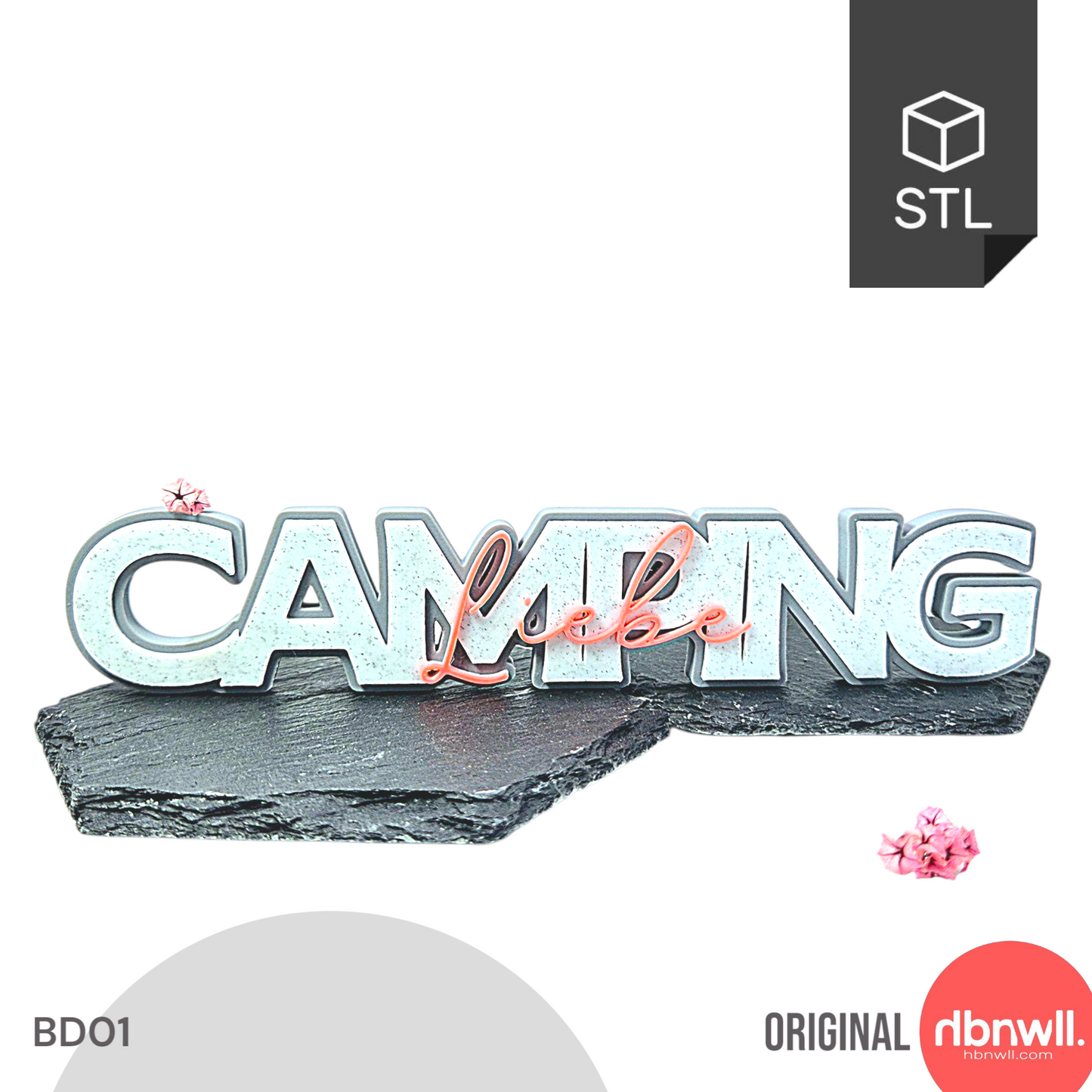 "CAMPING" - 3D Schrift [Druckdatei]