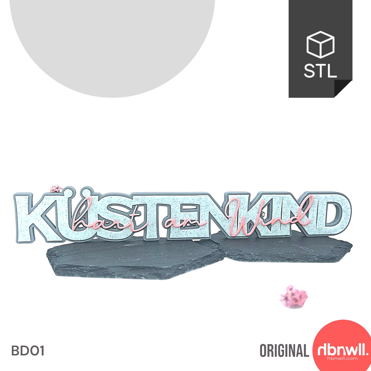 "KÜSTENKIND" - 3D Schrift [Druckdatei]