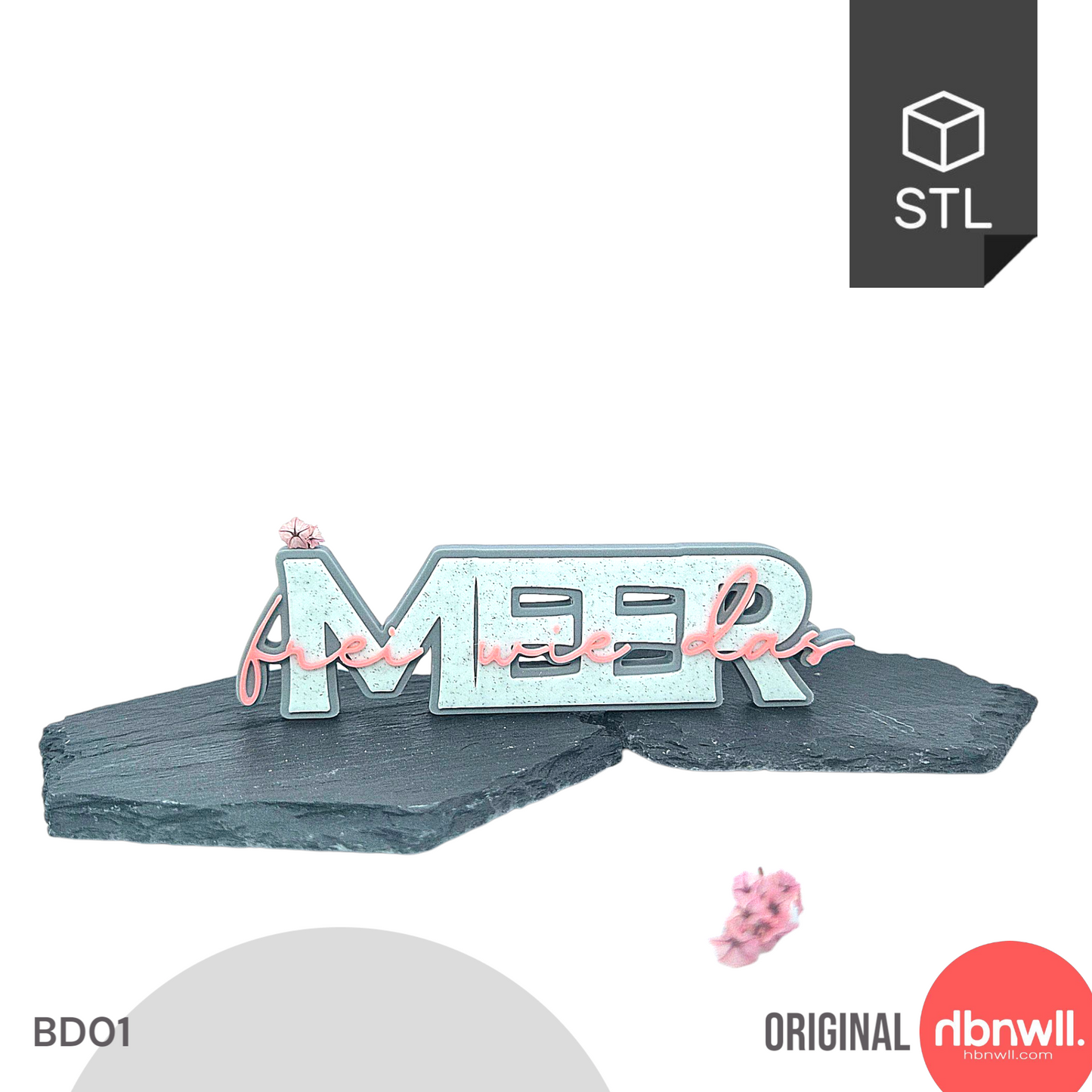 "MEER" - 3D Schrift [Druckdatei]