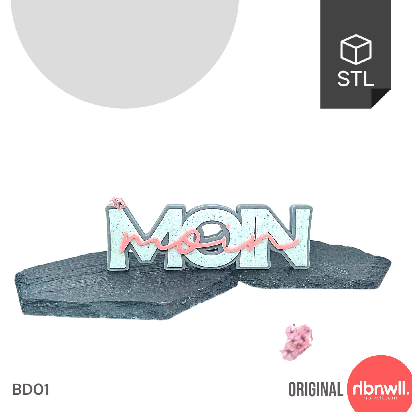 "MOIN" - 3D Schrift [Druckdatei]