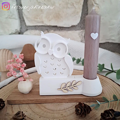 Silikon Gießform Einschieber Eule