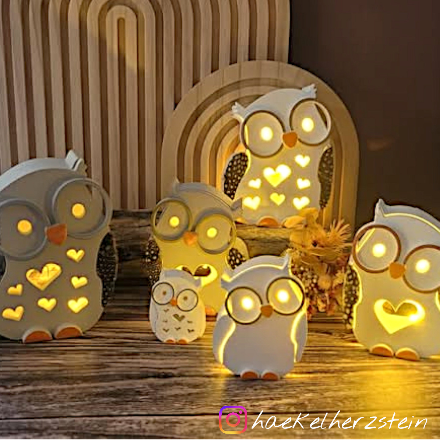 EMMA Eule "groß" 8cm Lichtkörper [Silikon-Gießform]
