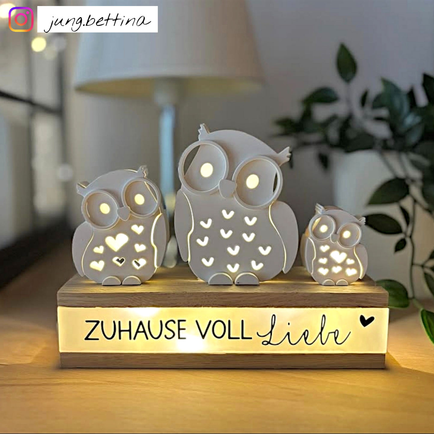 EMMA Eule "mittel" 6cm - Lichtkörper [Silikon-Gießform]