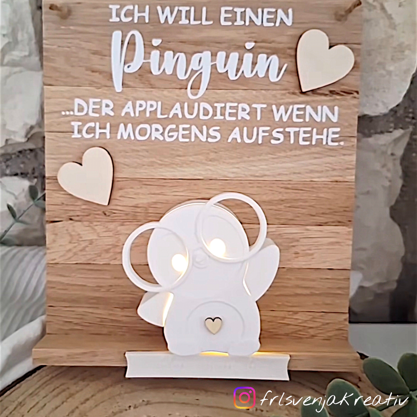 PIET Pinguin - Lichtkörper [Silikon-Gießform]