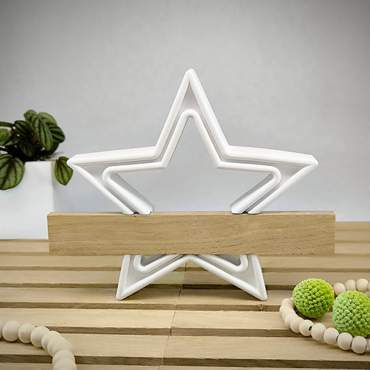 Silikon Gießform Stern/Klötzchen groß/abgerundet
