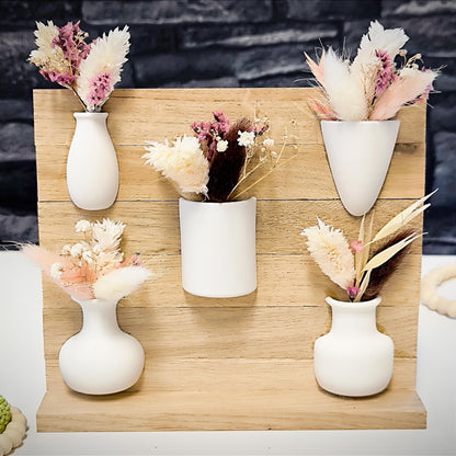 Halbe Vase "klein" mit Öffnung für Trockenblumen