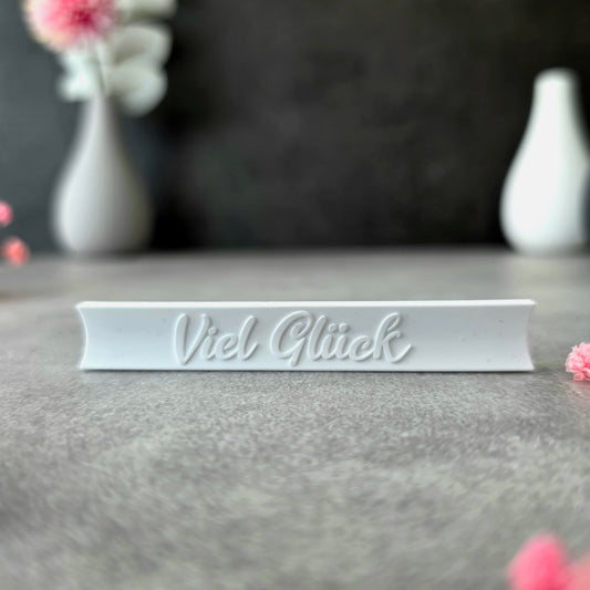 Mini Klötzchen "Viel Glück"