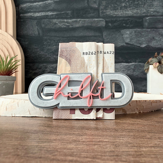 "GELD hilft" - 3D Schrift [Druckdatei]