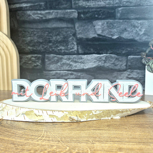 "DORFKIND" - 3D Schrift [Druckdatei]