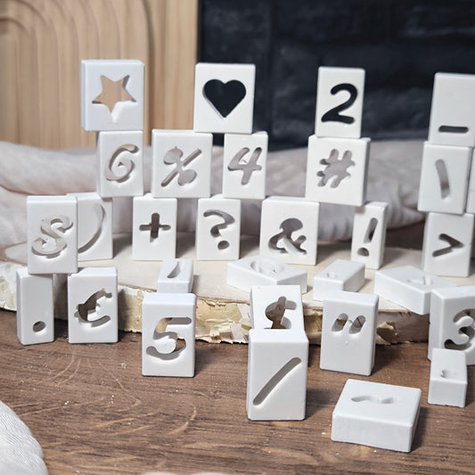 Silikon-Gießform "Zahlen/Sonderzeichen Board"