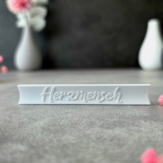 Mini Klötzchen "Herzmensch"