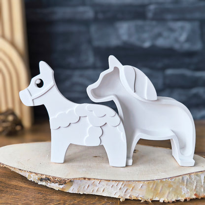 "DALINA" Dalapferd Leuchtkörper [Silikon-Gießform]