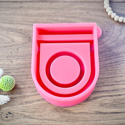 Silikon Gießform Teelichthalter mit Einschiebeöffnung/ Individuelle Gestaltung/ Einschieber