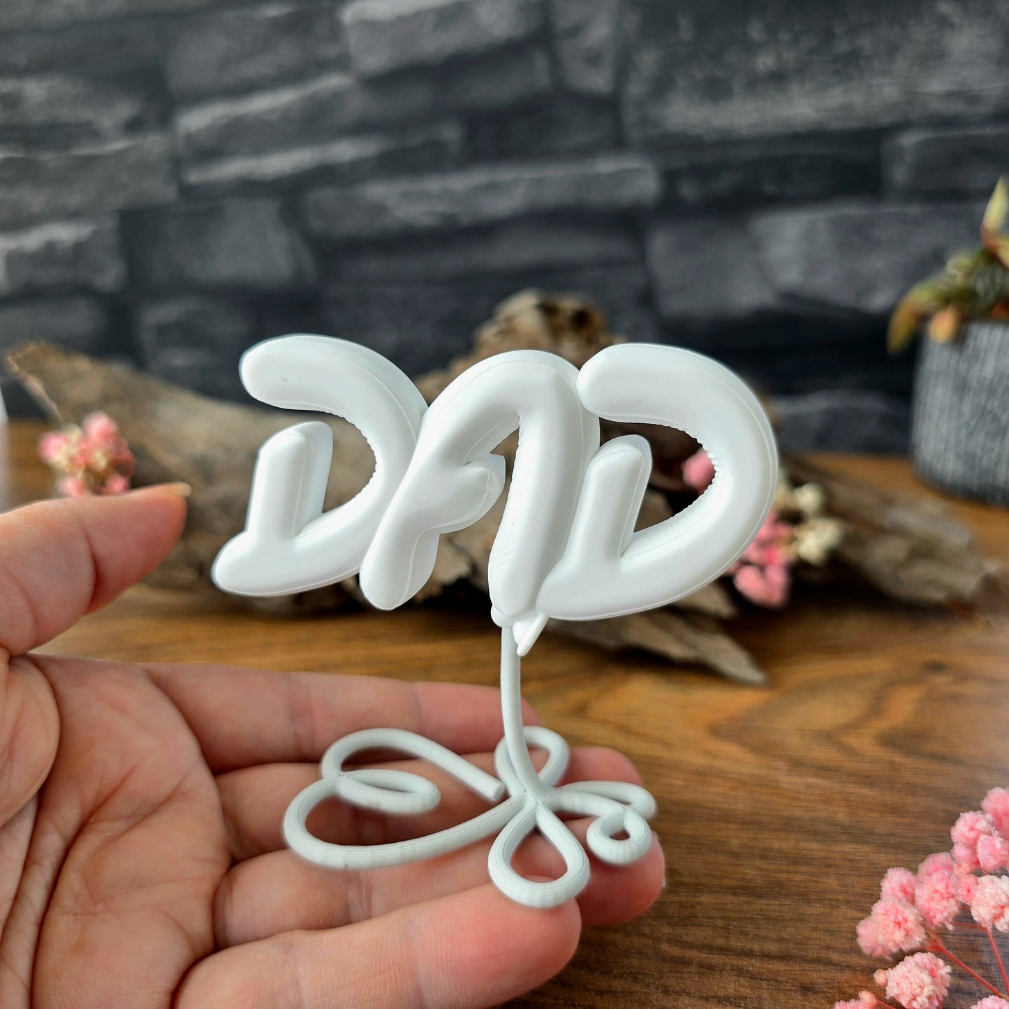 Balloonimal Schriftzug "DAD" [Silikon-Gießform]