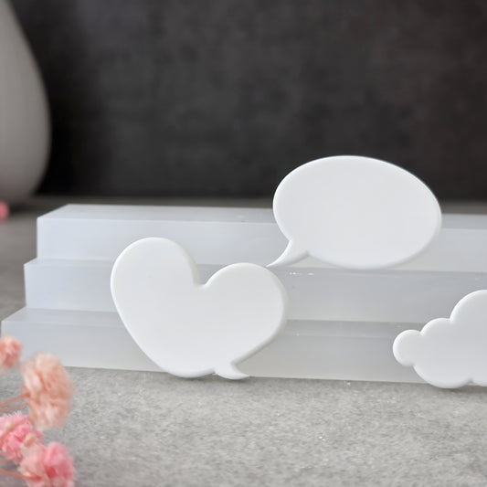 Set Sprechblasen [Silikon-Gießform]