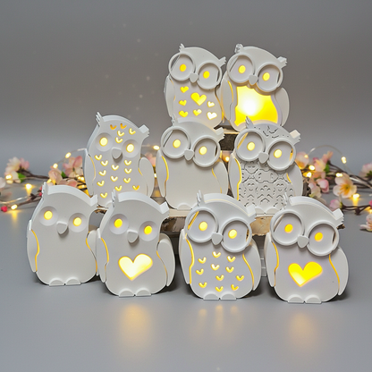 EMMA Eule "groß" 8cm Lichtkörper [Silikon-Gießform]