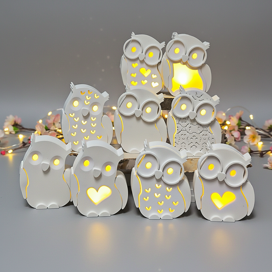 EMMA Eule "groß" 8cm Lichtkörper [Silikon-Gießform]