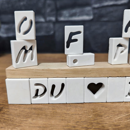 Silikon-Gießform "Buchstaben Board"