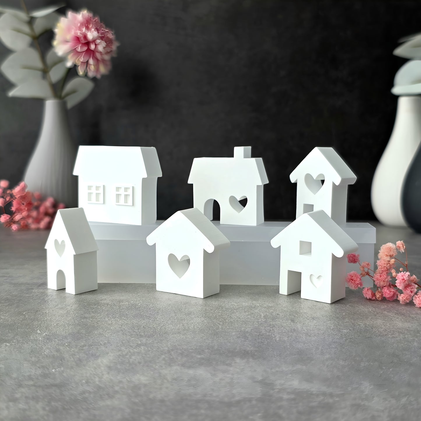 Mini Häuser Set 1 [Silikon-Gießform]