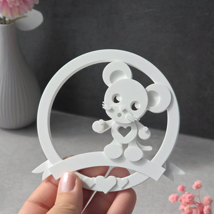 Loop · Maus mit Blumen