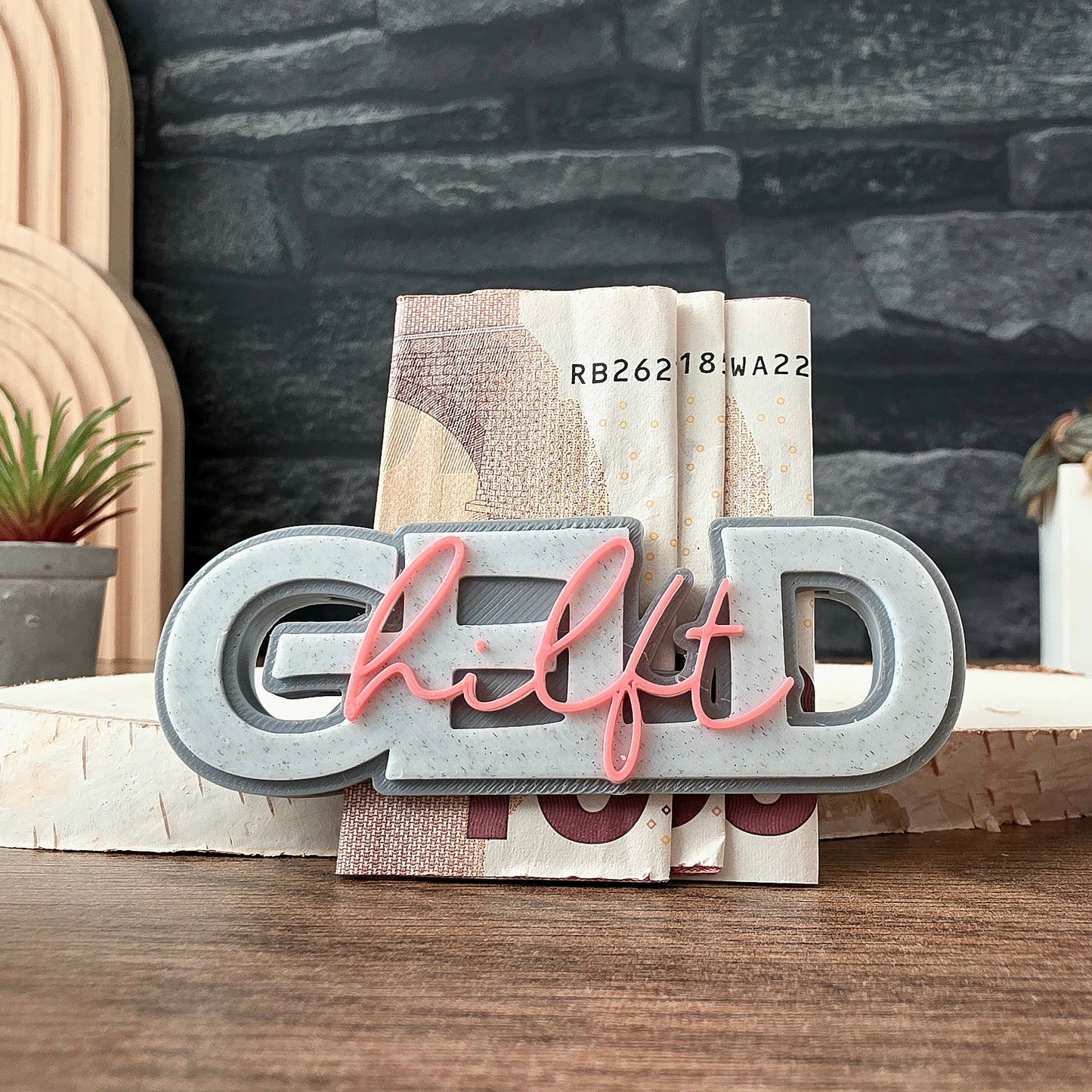 "GELD hilft" - 3D Schrift [Druckdatei]