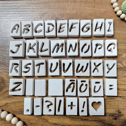 Silikon-Gießform "Buchstaben Board"