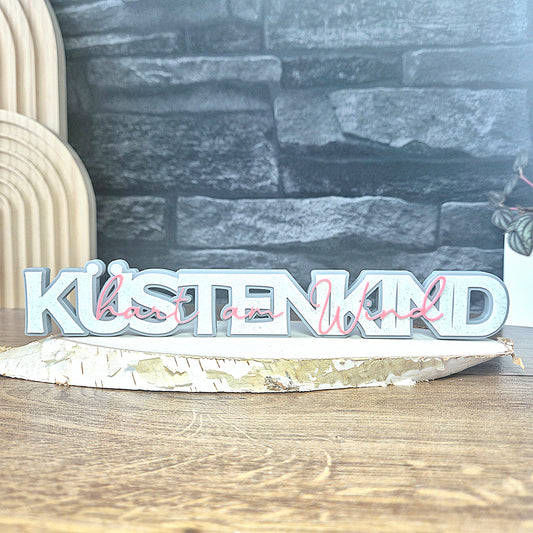 "KÜSTENKIND" - 3D Schrift [Druckdatei]