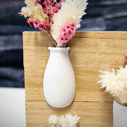 Halbe Vase "klein" mit Öffnung für Trockenblumen