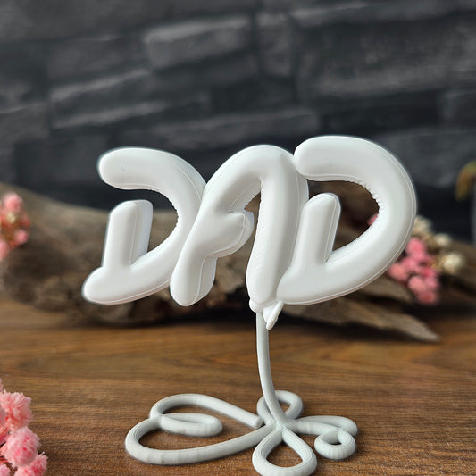 Balloonimal Schriftzug "DAD" [Silikon-Gießform]