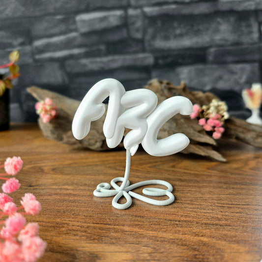 Balloonimal Schriftzug "ABC" [Silikon-Gießform]