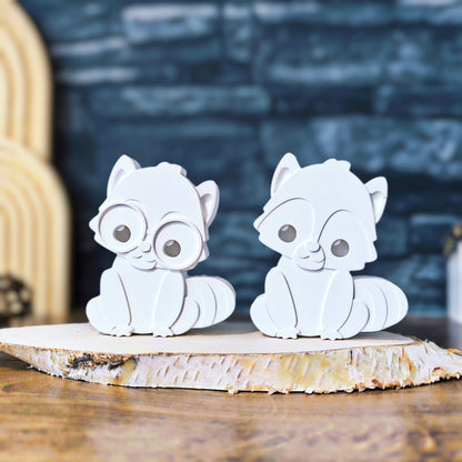 WILLI Waschbär - Lichtkörper [Silikon-Gießform]