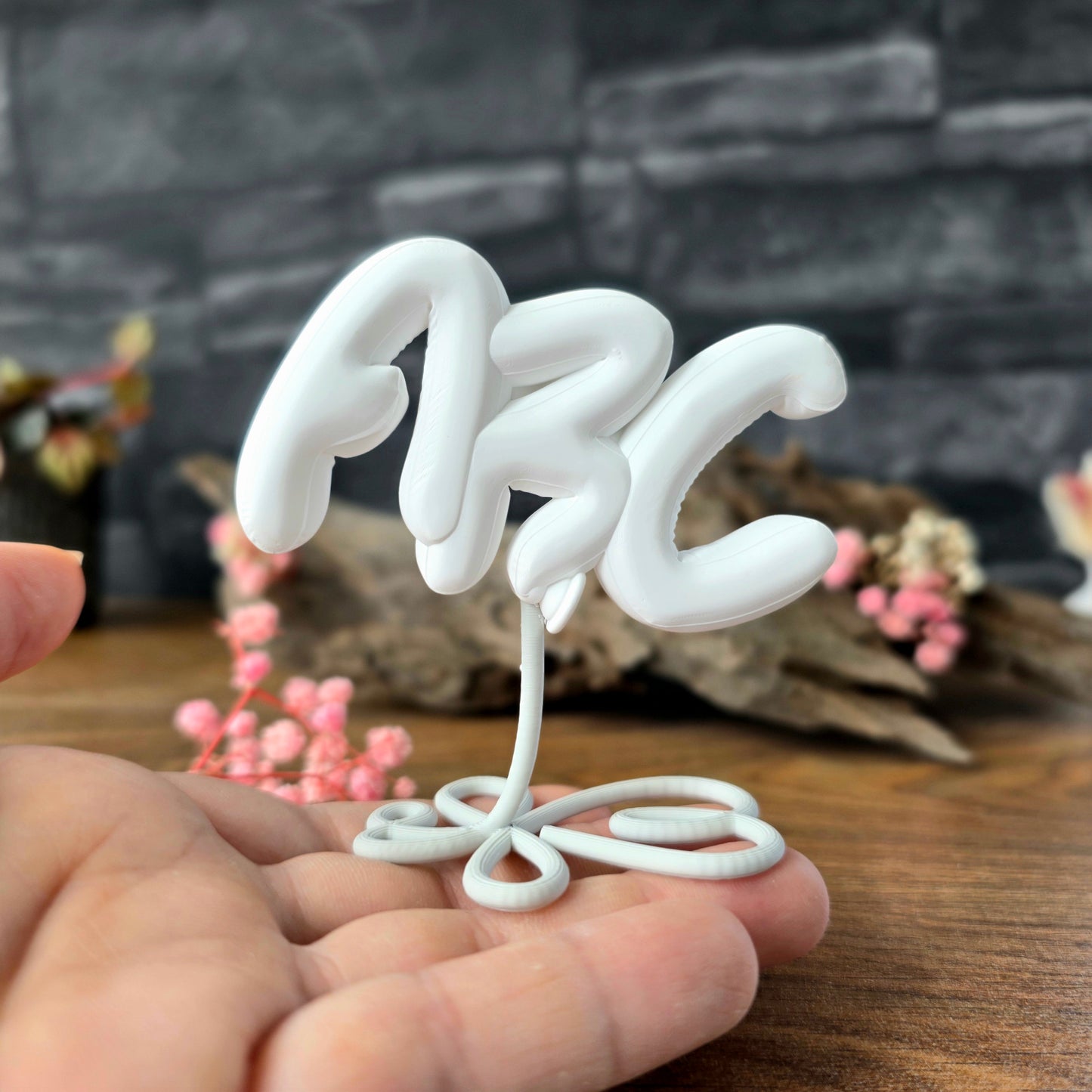 Balloonimal Schriftzug "ABC" [Silikon-Gießform]