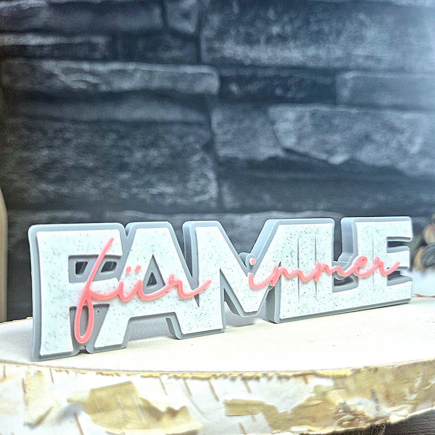 "FAMILIE" - 3D Schrift [Druckdatei]