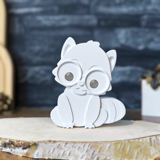 WILLI Waschbär - Lichtkörper [Silikon-Gießform]