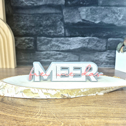 "MEER" - 3D Schrift [Druckdatei]