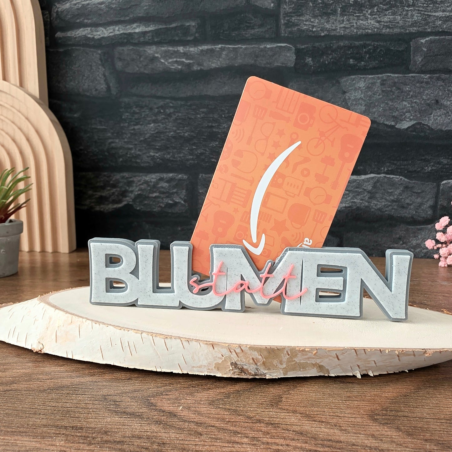 "statt BLUMEN" - 3D Schrift [Druckdatei]