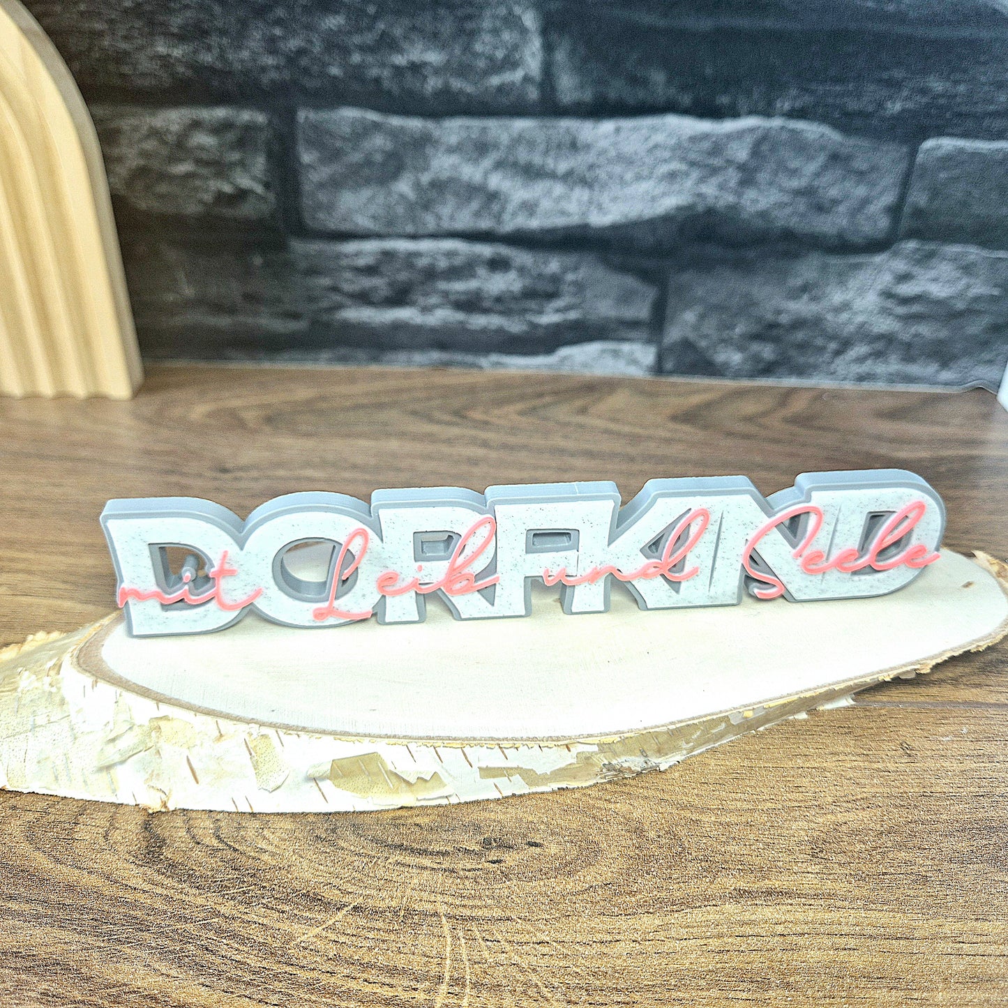"DORFKIND" - 3D Schrift [Druckdatei]