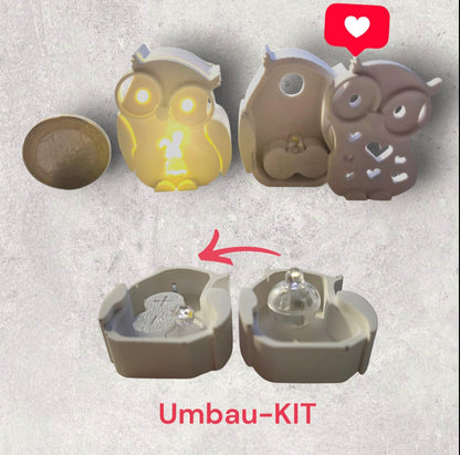 EMMA Eule "mini" 4cm Lichtkörper [Silikon-Gießform]