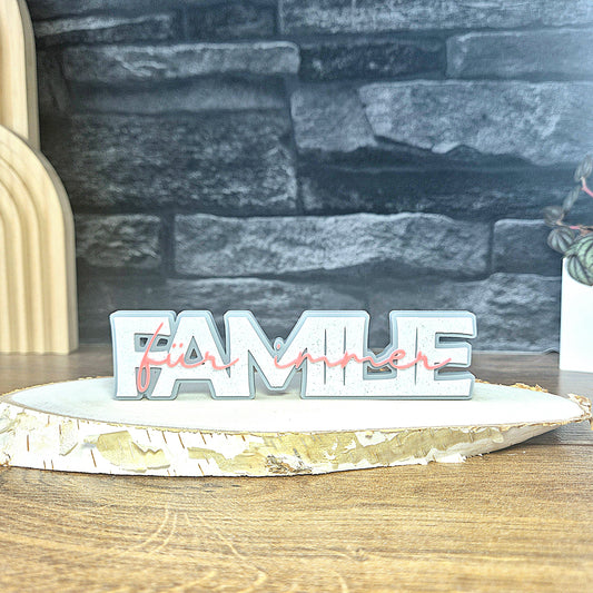 "FAMILIE" - 3D Schrift [Druckdatei]