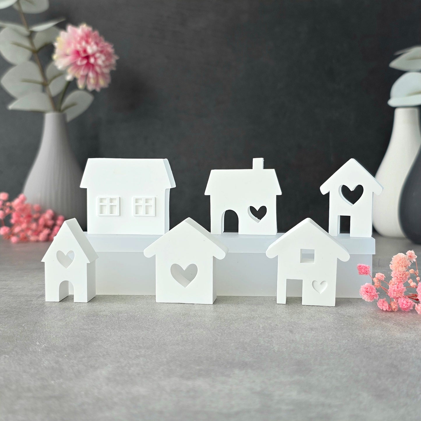 Mini Häuser Set 1 [Silikon-Gießform]