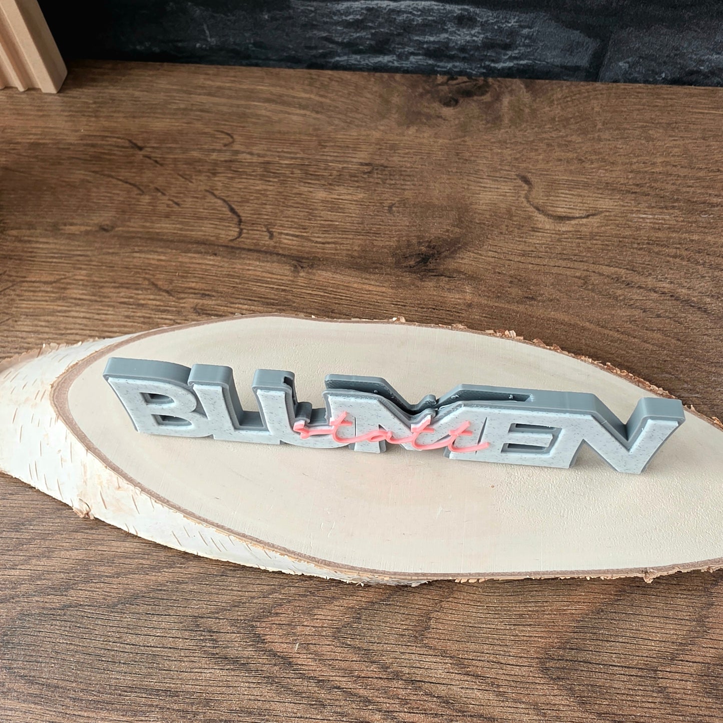 "statt BLUMEN" - 3D Schrift [Druckdatei]