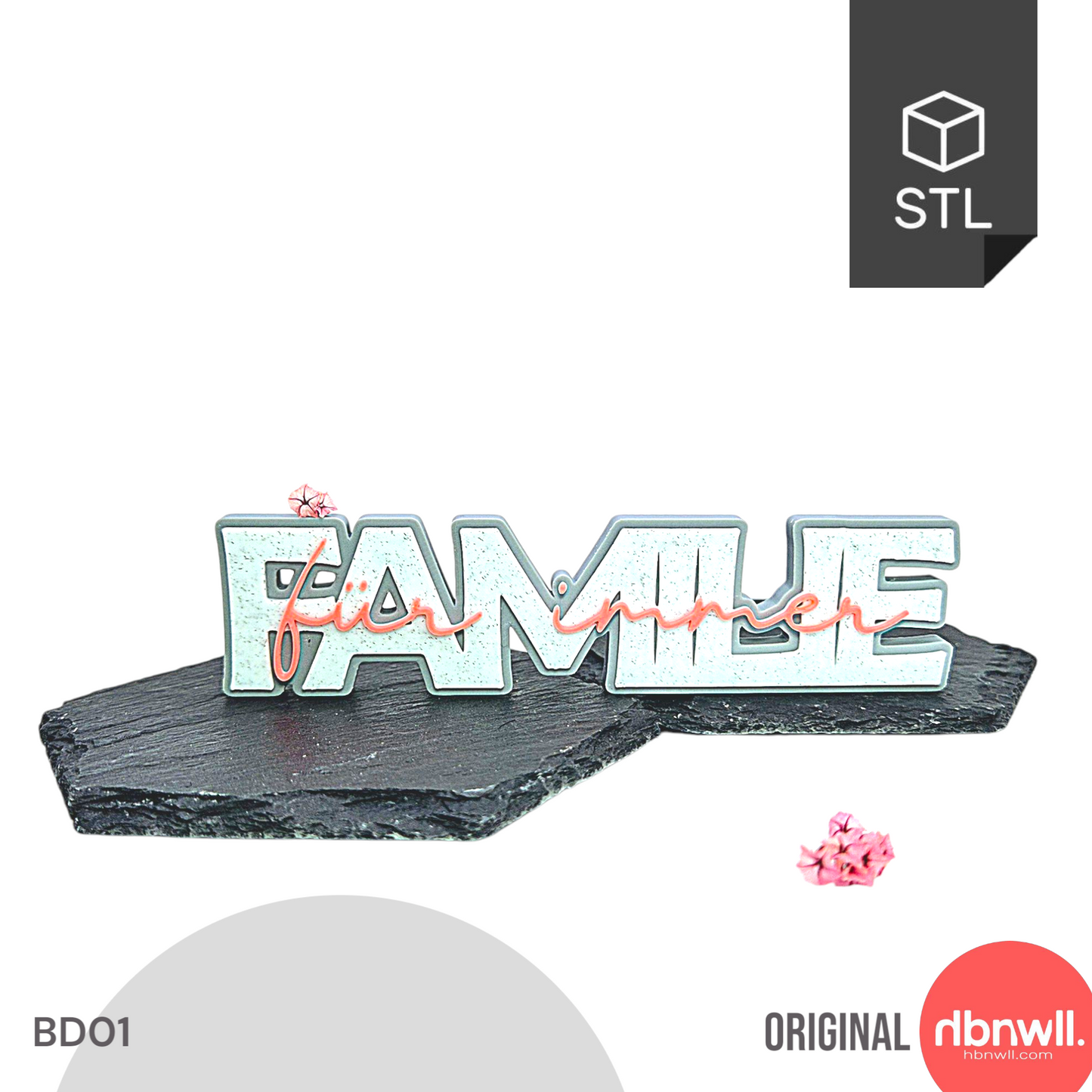 "FAMILIE" - 3D Schrift [Druckdatei]