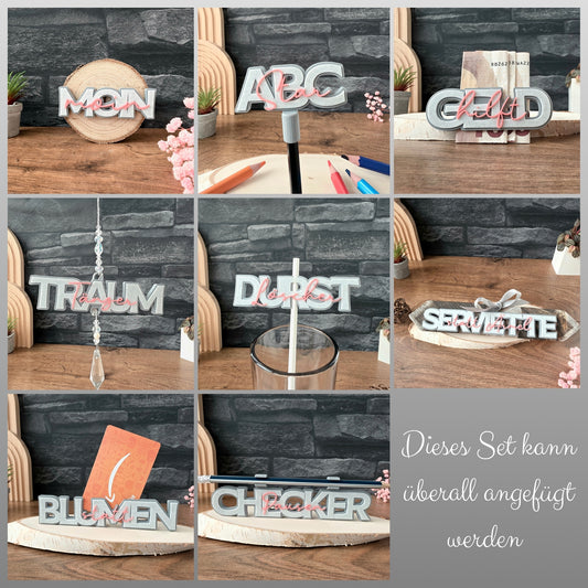 Tuning Teile SET für 3D Schrift [Druckdatei]