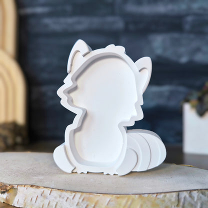 WILLI Waschbär - Lichtkörper [Silikon-Gießform]